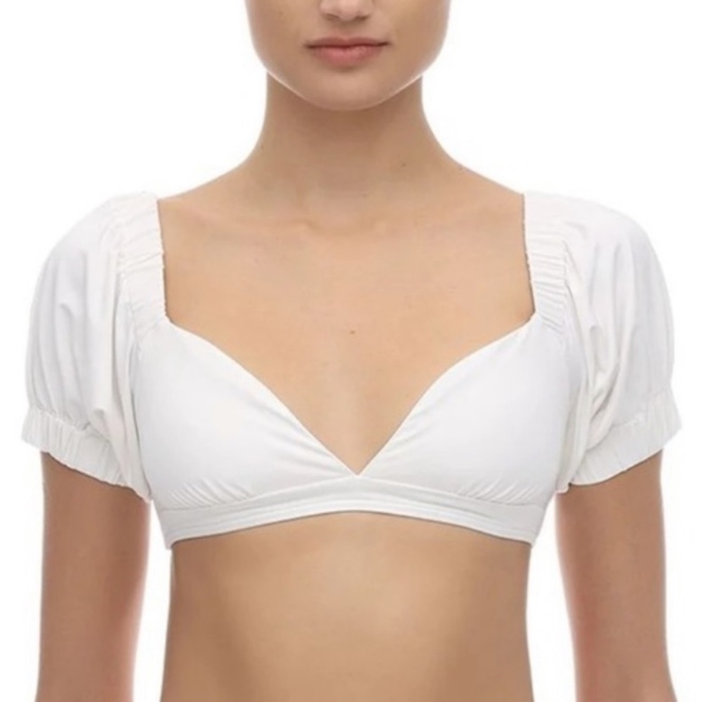 We Wore What White Bikini Top
